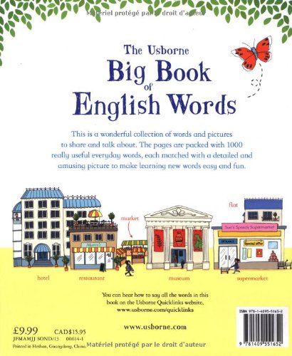 Usborne Big Book of English Words - Hardback