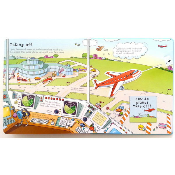 Usborne Lift the Flap : Look Inside an Airport - Kool Skool The Bookstore