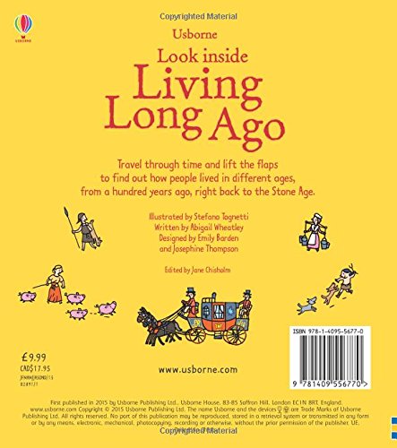 Usborne Look Inside Living Long Ago - Hardback