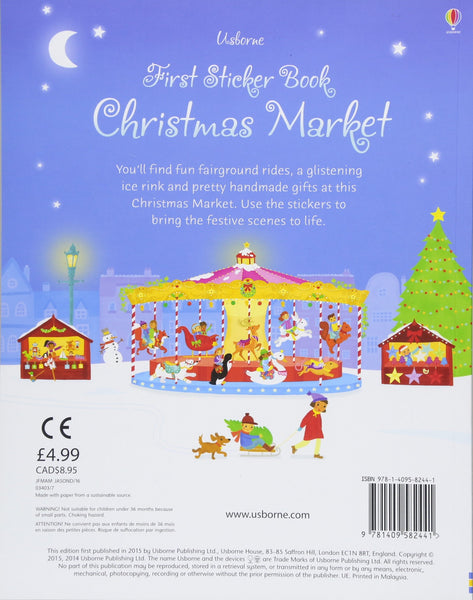 First Sticker Book Christmas Market - Paperback