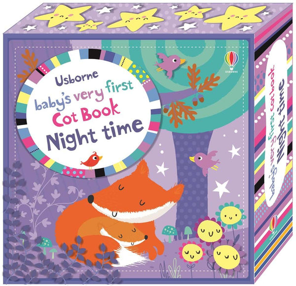 Baby's Very First Cot Book Night Time - Cloth Book - Kool Skool The Bookstore