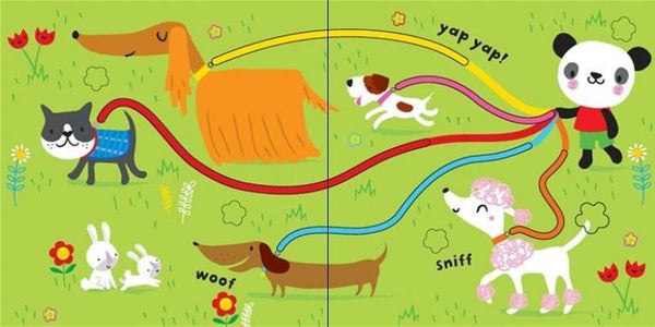 Baby's Very First Fingertrail Play book Cats and Dogs - Board Book