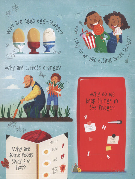 Usborne Lift the Flap : Questions and Answers about Food - Kool Skool The Bookstore