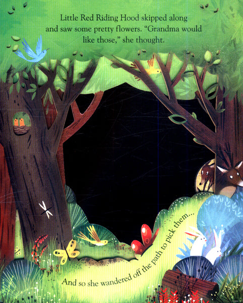 Usborne : Peep Inside a Fairy Tale Little Red Riding Hood - Kool Skool The Bookstore