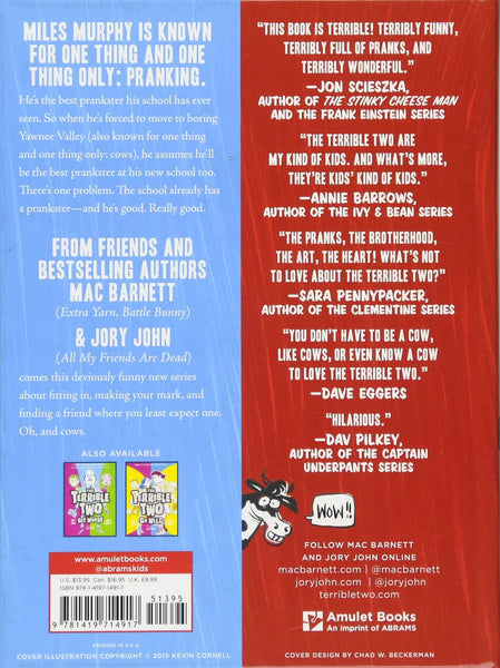 The Terrible Two #1 - Hardback - Kool Skool The Bookstore
