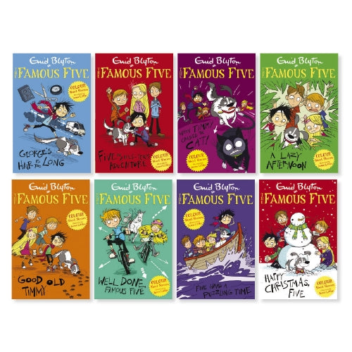 PRE-ORDER : The Famous Five Adventures Collection: Colour Short Stories Slipcase of 9 Books - Paperback - Kool Skool The Bookstore