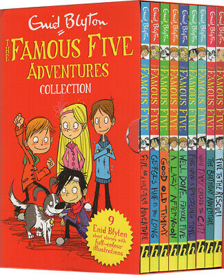 PRE-ORDER : The Famous Five Adventures Collection: Colour Short Stories Slipcase of 9 Books - Paperback - Kool Skool The Bookstore