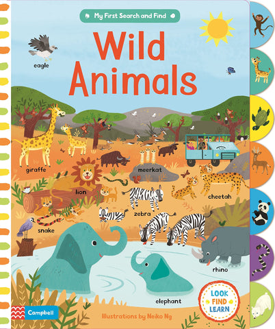 My First Search and Find: Wild Animals - Board Book