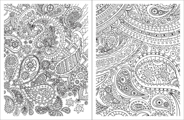Posh Adult Coloring Book : Paisley Designs for Fun & Relaxation - Paperback