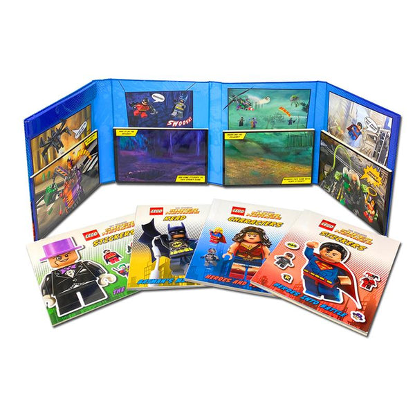 LEGO SUPER : HEROES FOLDER FUN  ( INCLUDES FOUR GREAT BOOKS )