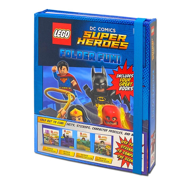 LEGO SUPER : HEROES FOLDER FUN  ( INCLUDES FOUR GREAT BOOKS )