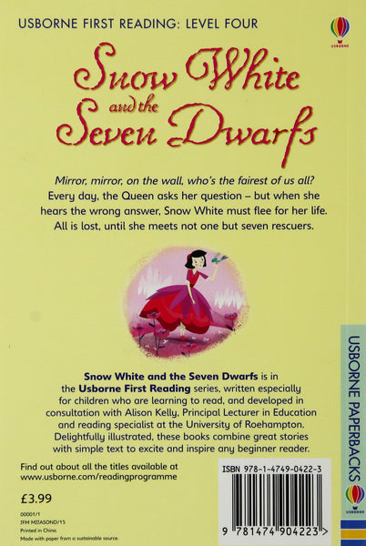 Usborne First Reading Level # 4 : Snow White And The Seven Dwarf - Paperback