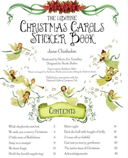 Christmas Carols Sticker Book - Paperback