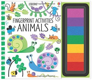 Fingerprint Activities Animals - Hardback