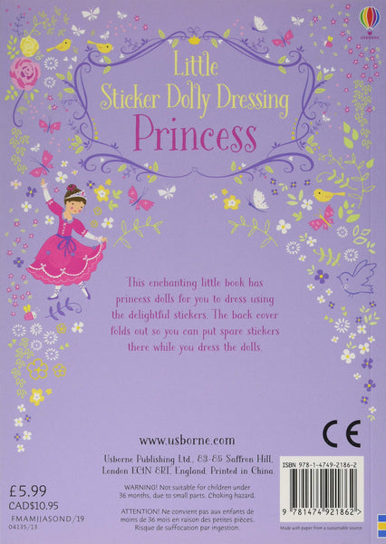 Little Sticker Dolly Dressing Princess - Paperback
