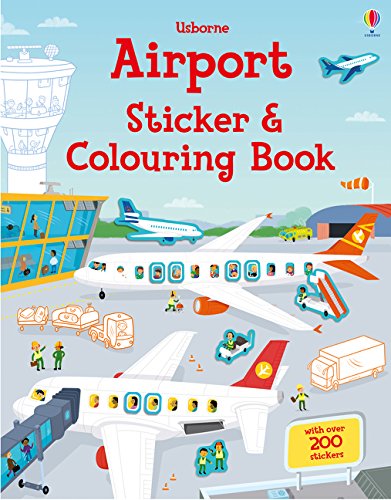 Usborne Airport Sticker and Colouring Book - Paperback