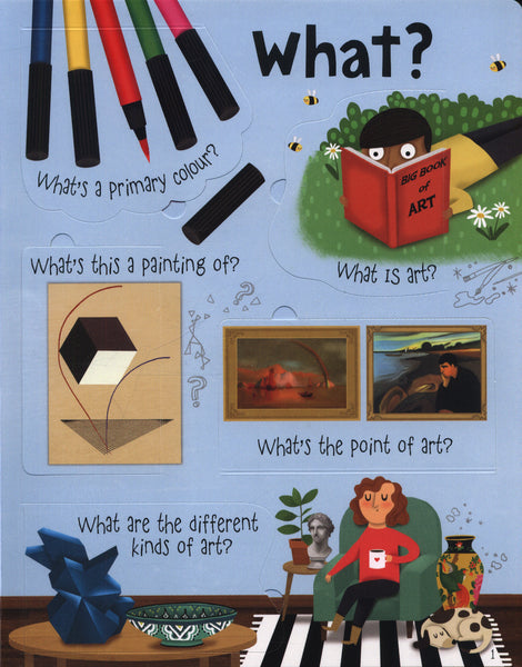 Usborne Lift the Flap : Questions & Answers About Art - Kool Skool The Bookstore