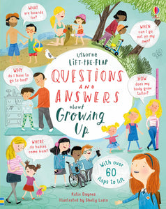 Usborne Lift the Flap : Questions & Answers about Growing Up - Kool Skool The Bookstore