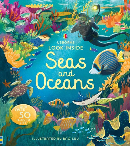 Usborne Lift the Flap : Look Inside Seas and Oceans - Kool Skool The Bookstore