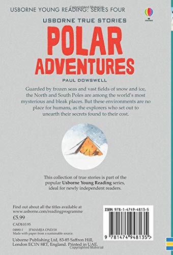 Usborne True Stories of Polar Adventures - Hardback