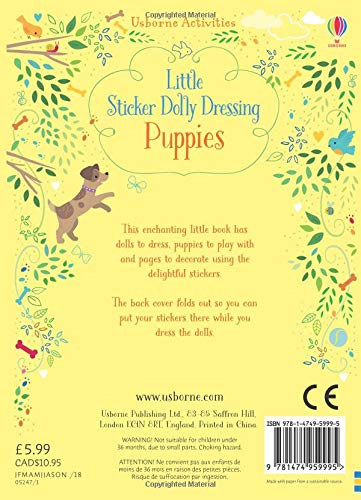 Little Sticker Dolly Dressing Puppies - Paperback