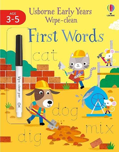 Usborne Early Years Wipe-clean : First Words - Paperback