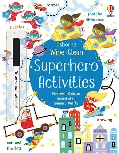 Wipe-Clean Superhero Activities (Wipe-clean Activities)- Paperback