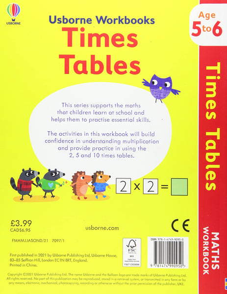 Usborne Workbooks : Times tables 5-6 - Paperback