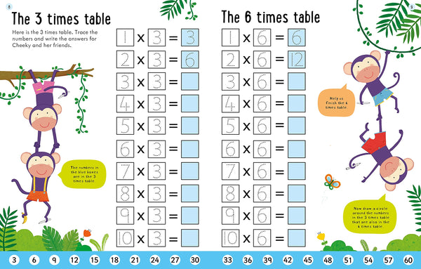 Usborne Workbooks Times Tables 6-7 - Paperback