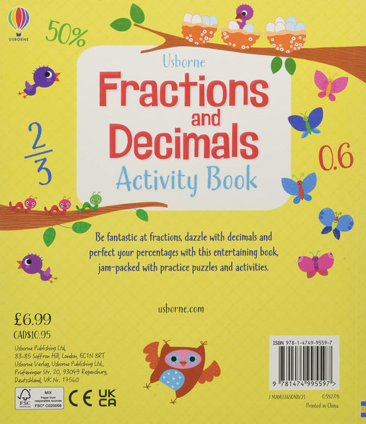Fractions and Decimals Activity Book - Paperback