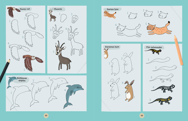 A World of Animals: Learn to draw more than 175 animals from the seven continents! - Paperback