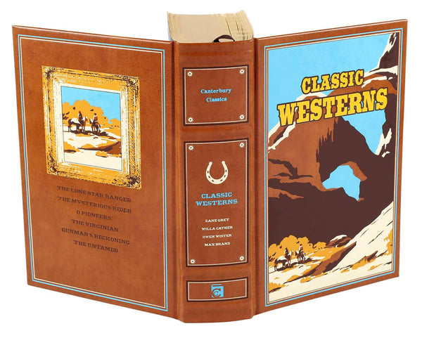 Classic Westerns - Leather-bound Hardback