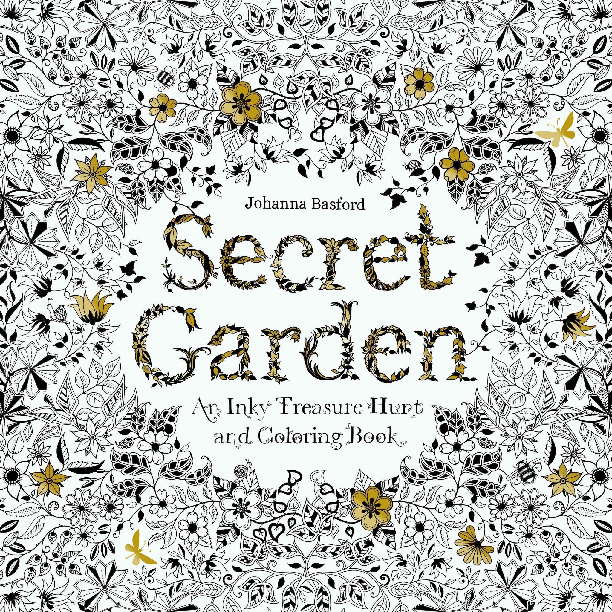 Secret Garden: An Inky Treasure Hunt and Colouring Book - Paperback - Kool Skool The Bookstore