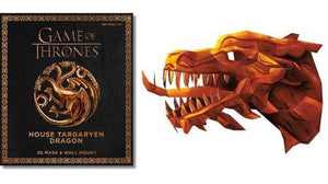 Game of Thrones Mask : House Targaryen Dragon : 3D Mask & Wall Mount - Paperback