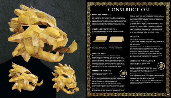 Game of Thrones Mask : House Lannister Lion - Paperback