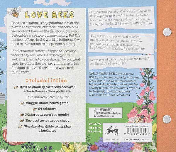 Love Bees : A family guide to help keep bees buzzing : With games, stickers and more - Hardback
