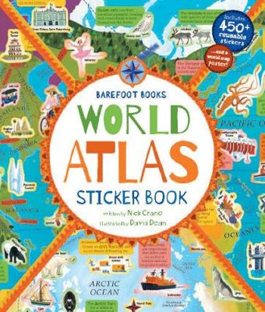 World Atlas Sticker Book - Paperback - Kool Skool The Bookstore