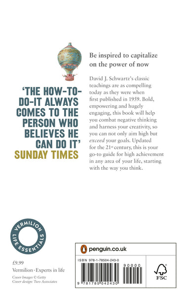 The Magic of Thinking Big : (Vermilion Life Essentials) - Paperback