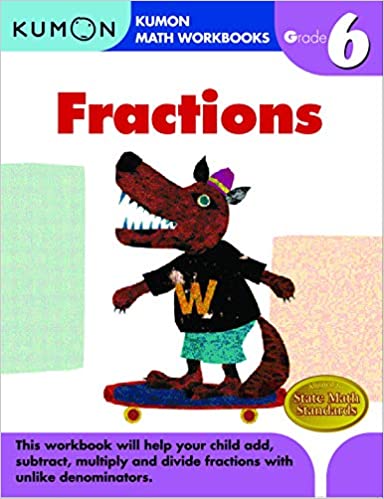 Kumon Workbooks : Grade 6 Fractions - Paperback