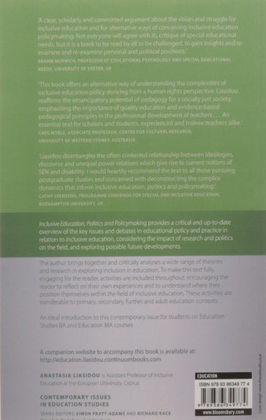 Inclusive Education, Politics and Policymaking - Paperback