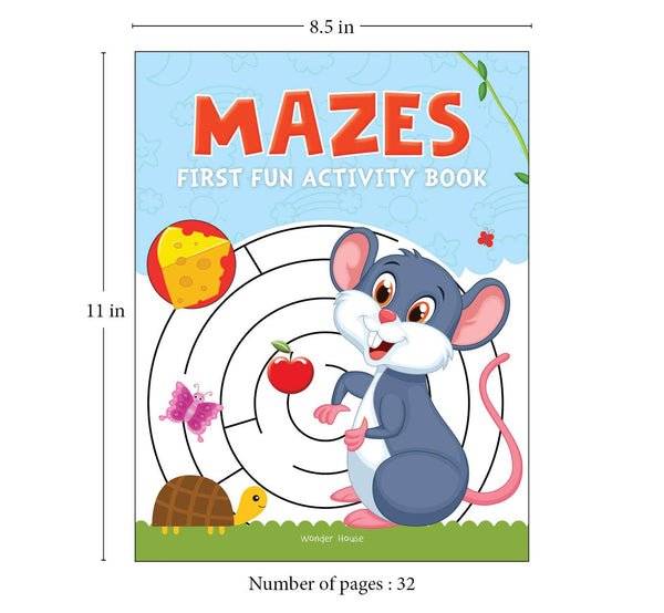Mazes: First Fun Activity Books for Kids - Paperback - Kool Skool The Bookstore