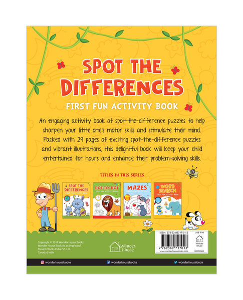 Spot The Difference: First Fun Activity Books for Kids - Paperback