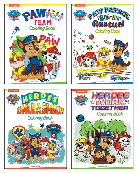 Paw Patrol Cool Pups Coloring Books Super Boxset : Pack of 4 Coloring Books For Kids - Paperback