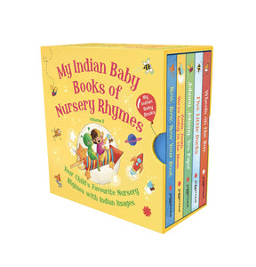 My Indian Baby Book of Nursery Rhymes Vol 2 (Boxset of 5 Books) - Hardback