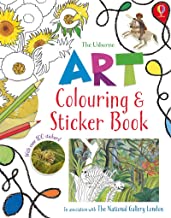 Usborne : Art Colouring and Sticker Book - Kool Skool The Bookstore