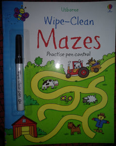 Usborne Wipe-clean  : Mazes - Kool Skool The Bookstore
