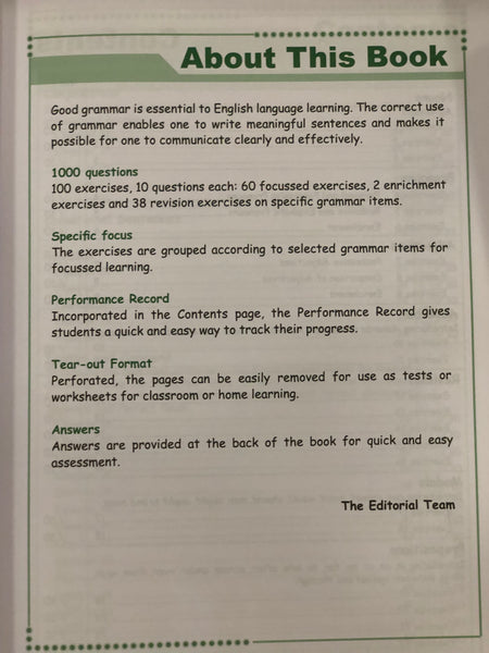 SAP Conquer Grammar Workbook Primary Level 4 - Paperback - Kool Skool The Bookstore
