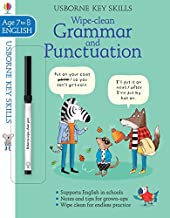 Usborne Wipe-clean : Grammar & Punctuation Age 7-8 - Kool Skool The Bookstore