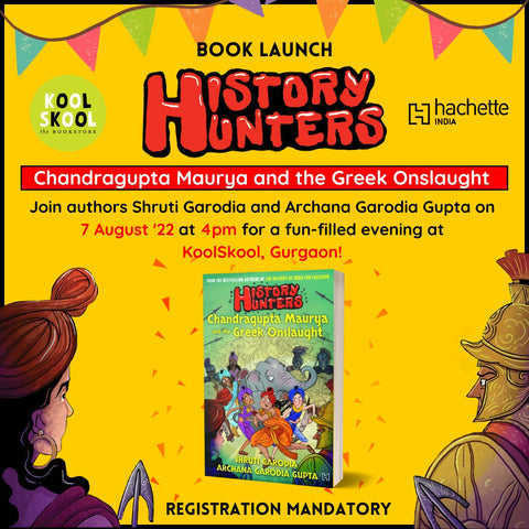 Author Session : History Hunters - Chandragupta Maurya and the Greek Onslaught